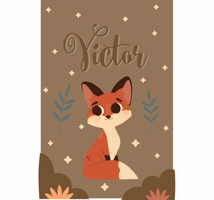 Zakázkový liščí design Roleta děti - TenStickers