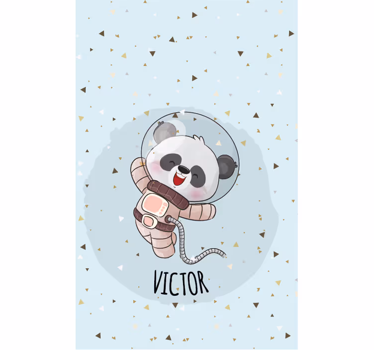 Panda astronaut se jménem Roleta děti - TenStickers