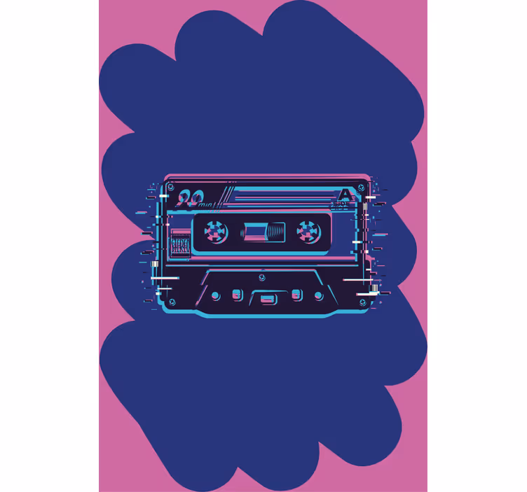 Retro kazeta ilustrace Roleta Geek - TenStickers