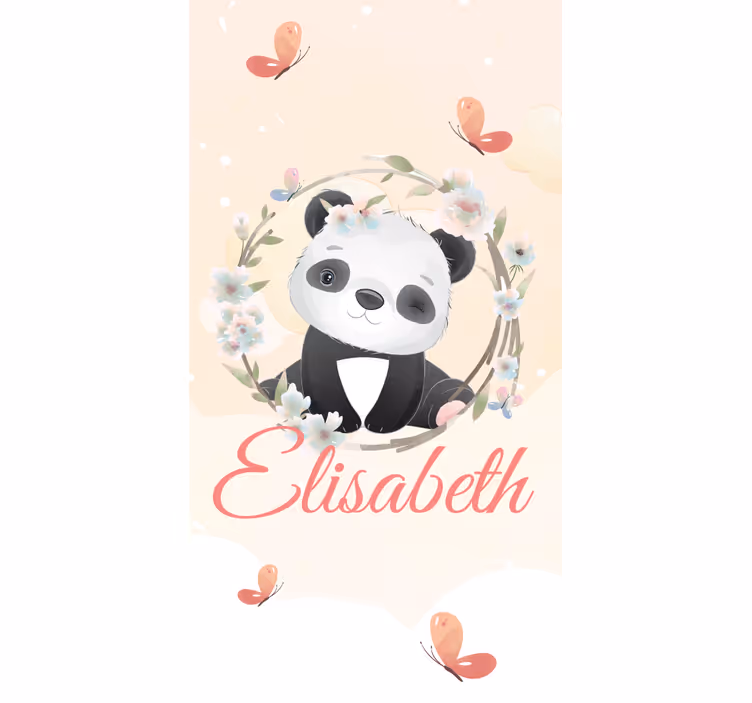 Roztomilá zvířata panda s názvem dětské nevidomé - TenStickers