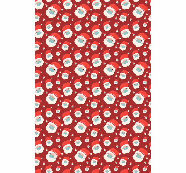 Santa tváře s maskou Zábavní roleta - TenStickers