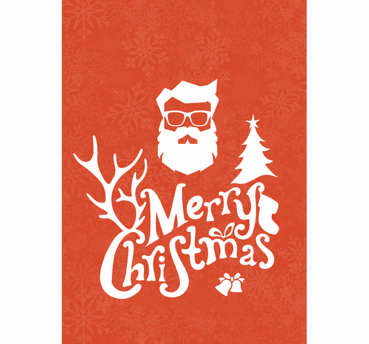 Santa claus pozdrav Roleta s textem - TenStickers