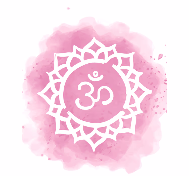 Krásný symbol korunní čakry zenroleta - TenStickers