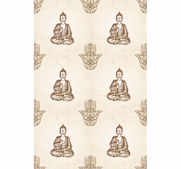 Vzory symbolů buddhy Roleta Zen - TenStickers
