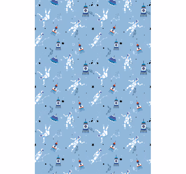 Astronauti a rakety Roleta Geek - TenStickers