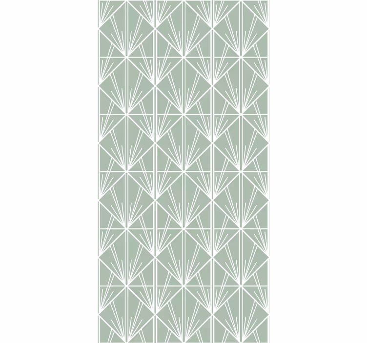 Geometrický listový vzor Roleta domácí kancelář - TenStickers