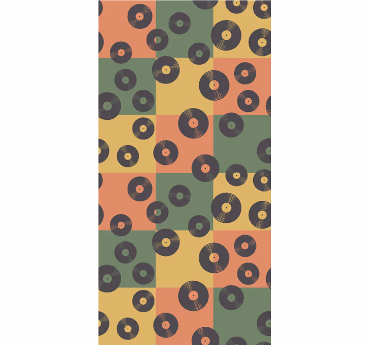 Retro vinylové desky Roletový rok - TenStickers