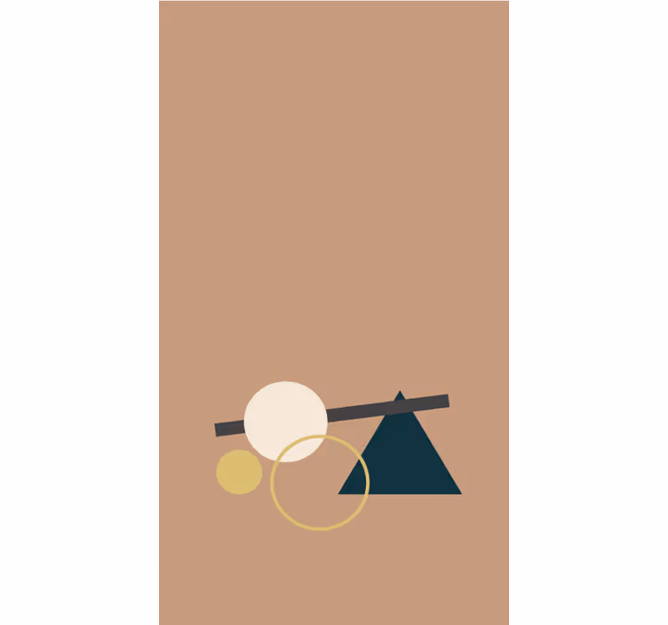 Rovnováha geometrických tvarů Moderní roleta - TenStickers