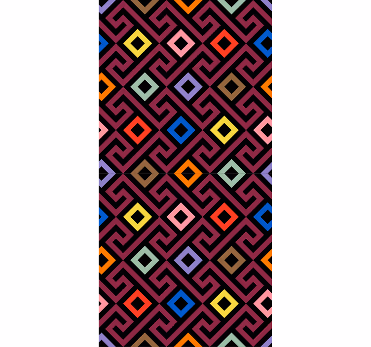 Originální roleta s geometrickým diamantovým vzorem - TenStickers