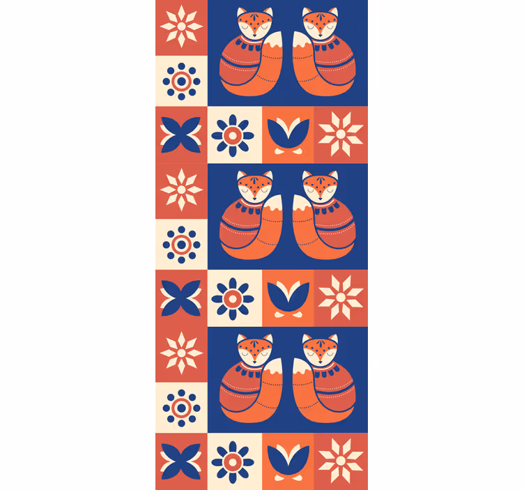 Barevné tradiční zvíře severské rolety - TenStickers