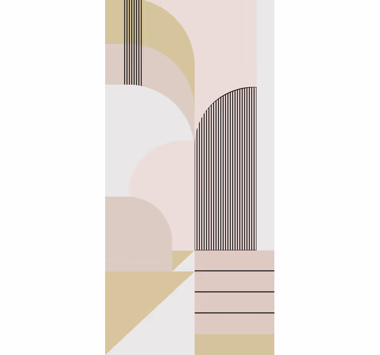 Design geometrické křivky Moderní roleta - TenStickers