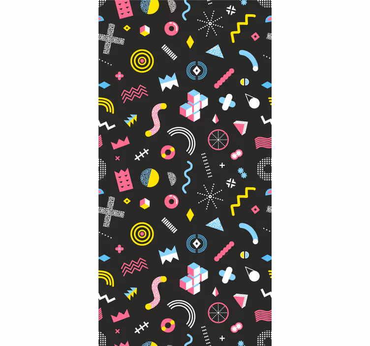 Geometrický popový vzor Originální roleta - TenStickers