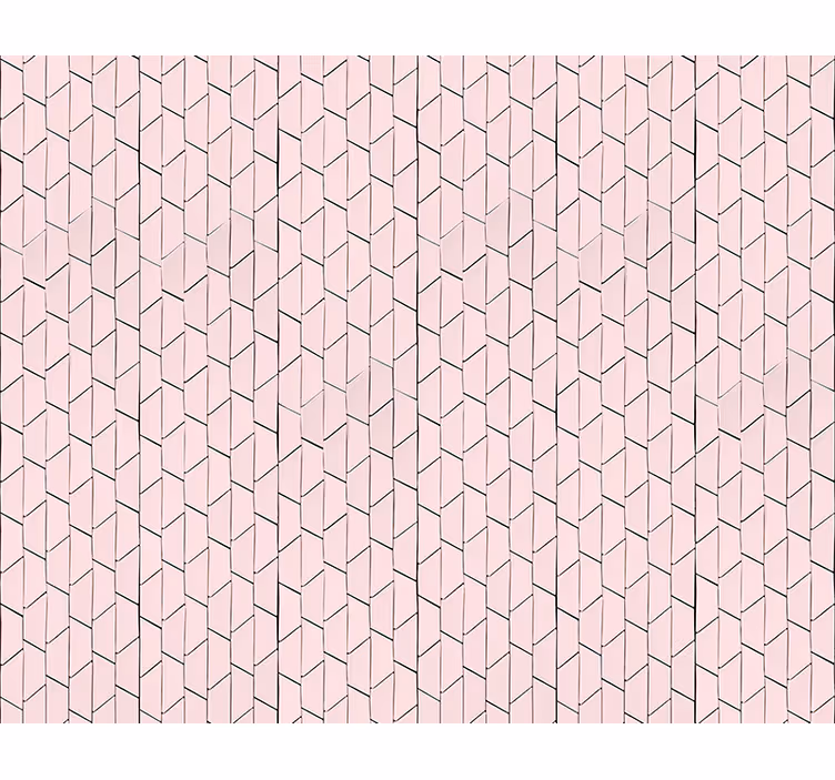 Růžový geometrický vzorovaný design Roleta textura a vzor - TenStickers