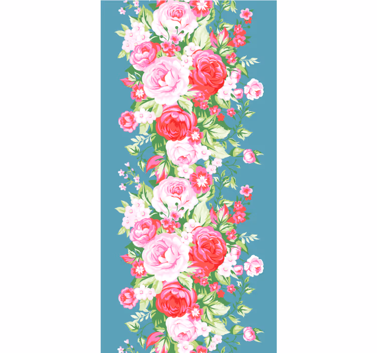 Tyrkysová shabby chic vzor roleta - TenStickers