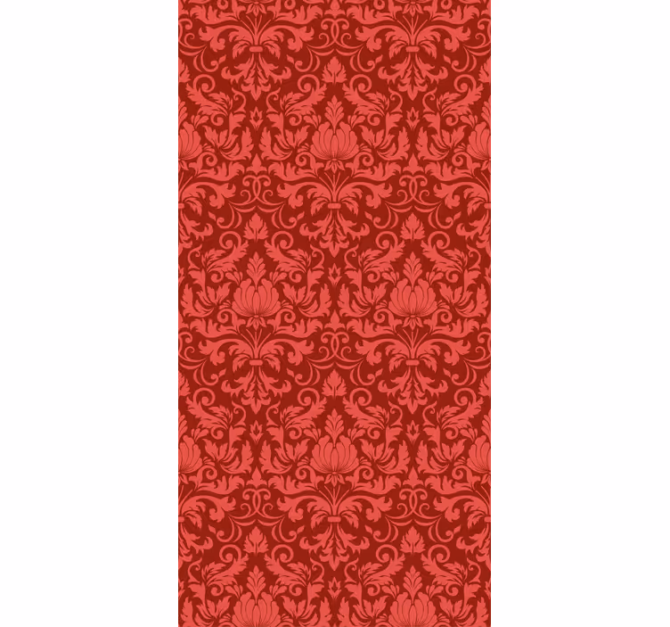 červená botanická milost Elegantní roleta - TenStickers