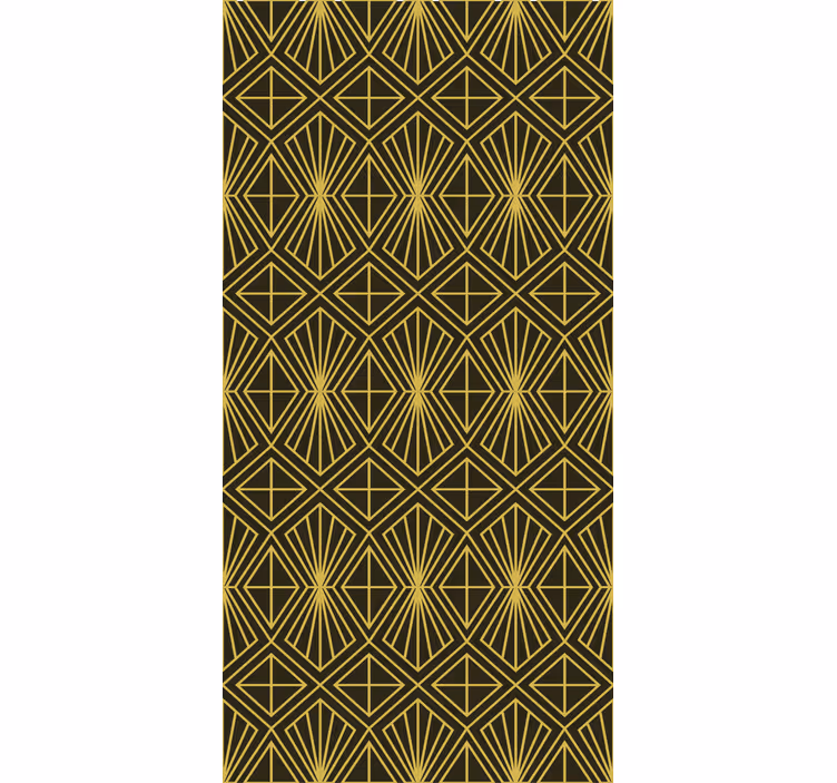 Geometrický vzor ve stylu art deco zlatá roleta - TenStickers