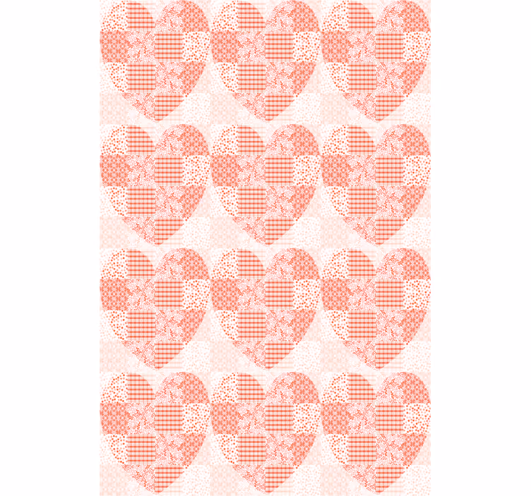 Patchwork srdce vzor Romantická roleta - TenStickers