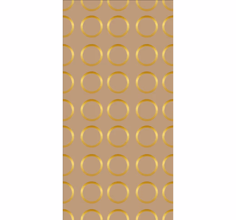Geometrický vzor zlaté kruhy vzorroleta - TenStickers