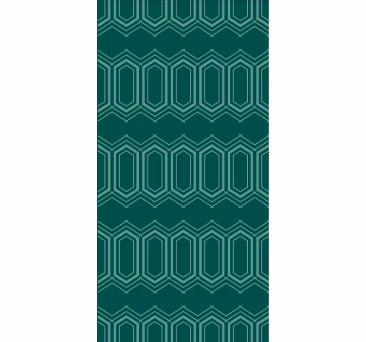 Roleta textura a vzor zelený geometrický motiv - TenStickers