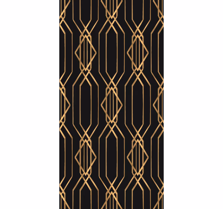 Geometrické zlaté vzory Elegantní roleta - TenStickers