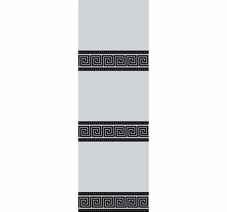 Geometrické černé vzory Elegantní roleta - TenStickers