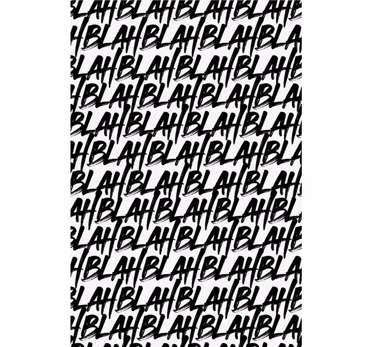 Expresivní typografický vzor Roleta s textem - TenStickers