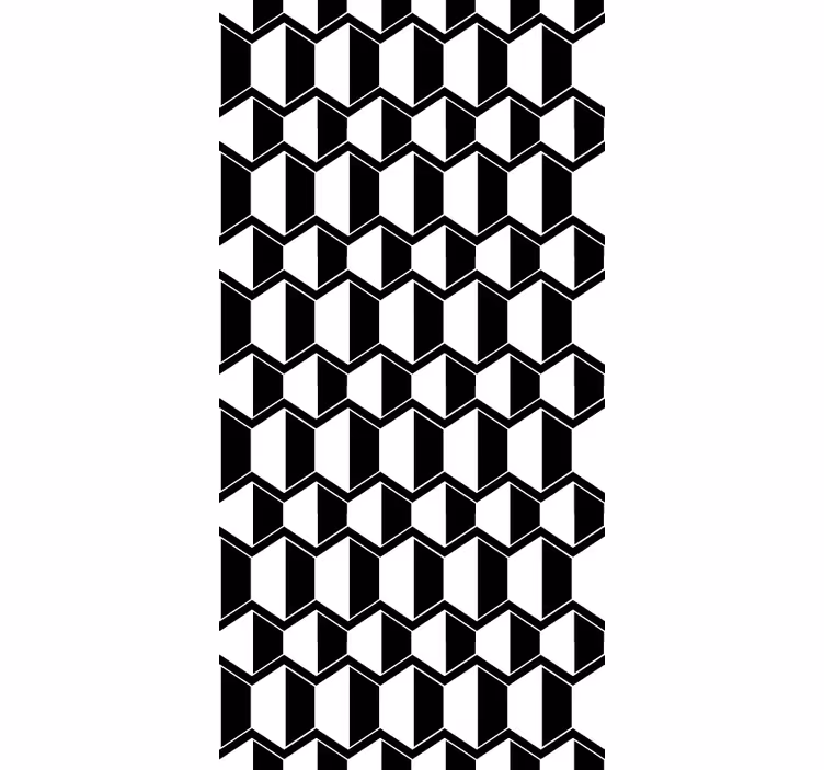 Geometrický monochromatický vzor Roleta - TenStickers