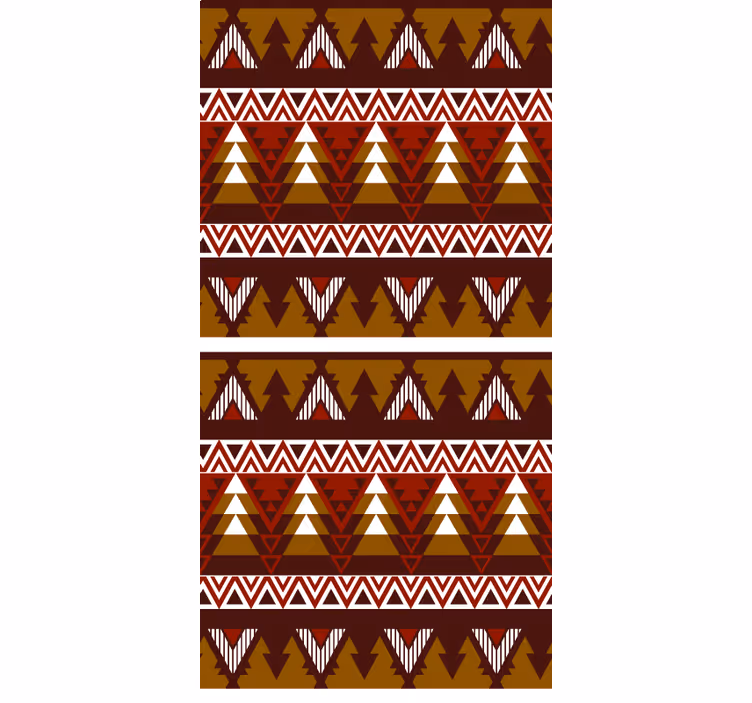 Geometrický lesní vzor Skandinávská roleta - TenStickers