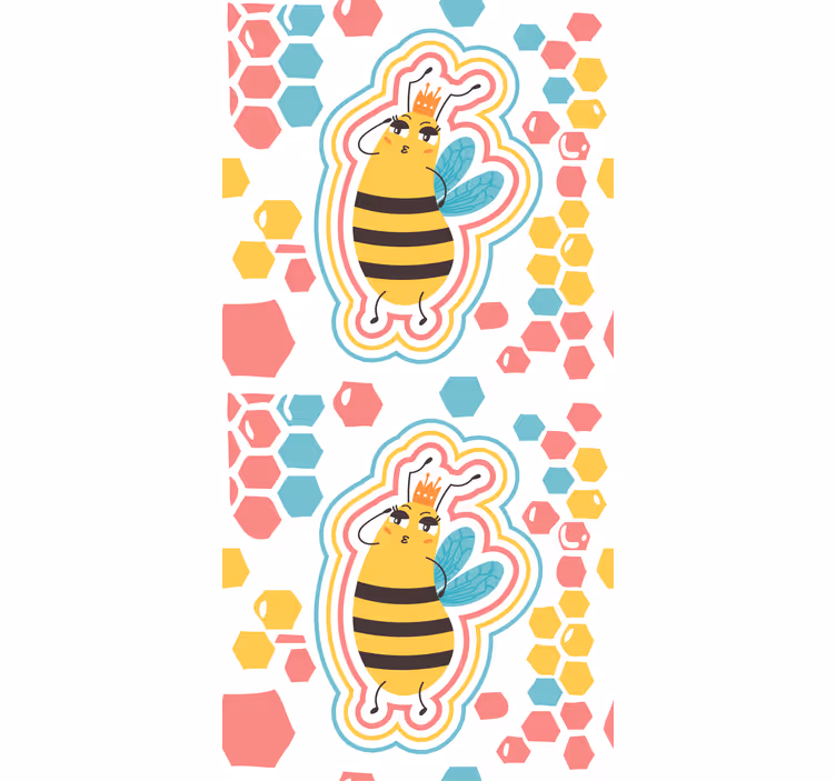 Roztomilá včelí postava zvířecí roleta - TenStickers