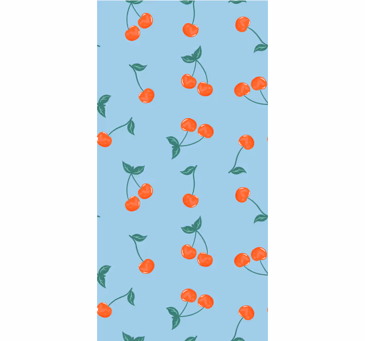 Vzor třešňové snítky Roleta ovoce a zeleninu - TenStickers