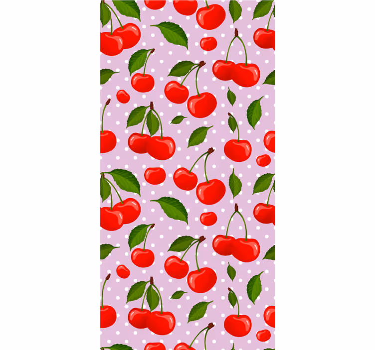 Roleta do jídelny třešně a listy - TenStickers