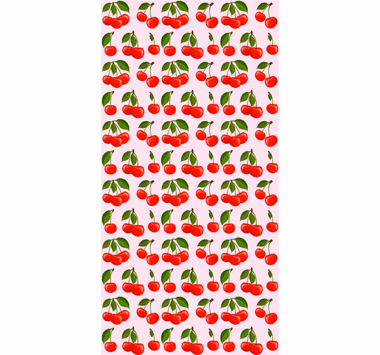 červená třešeň vzor Roleta kuchyně - TenStickers