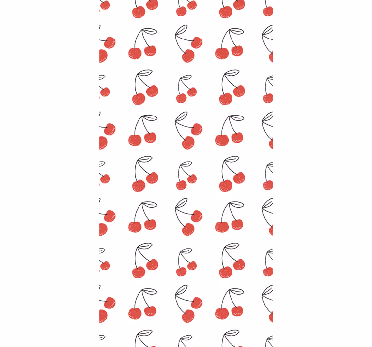 Třešňový ovocný vzor Roleta ovoce a zeleninu - TenStickers