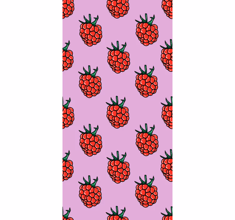 Malinový vzor Roleta ovoce a zeleninu - TenStickers
