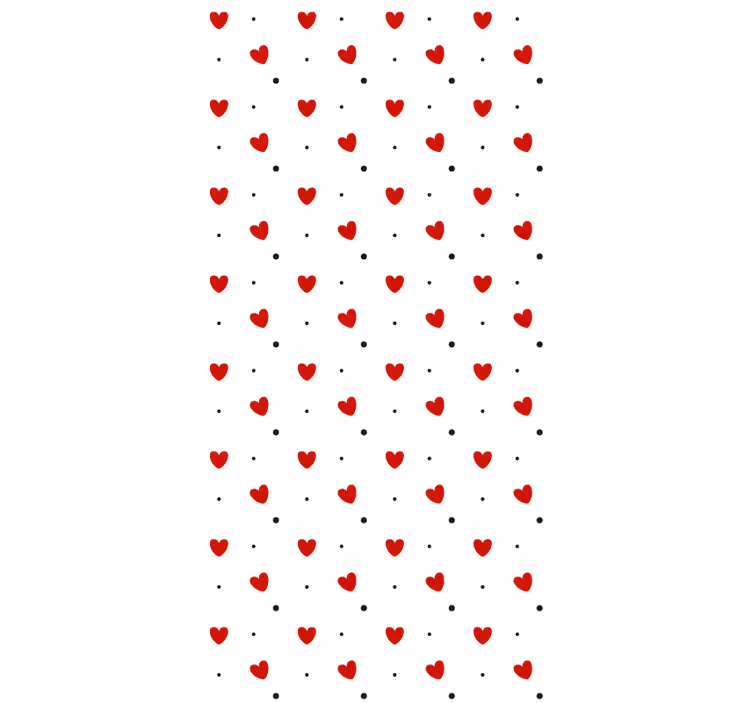 Srdce vzor potěšení Romantická roleta - TenStickers