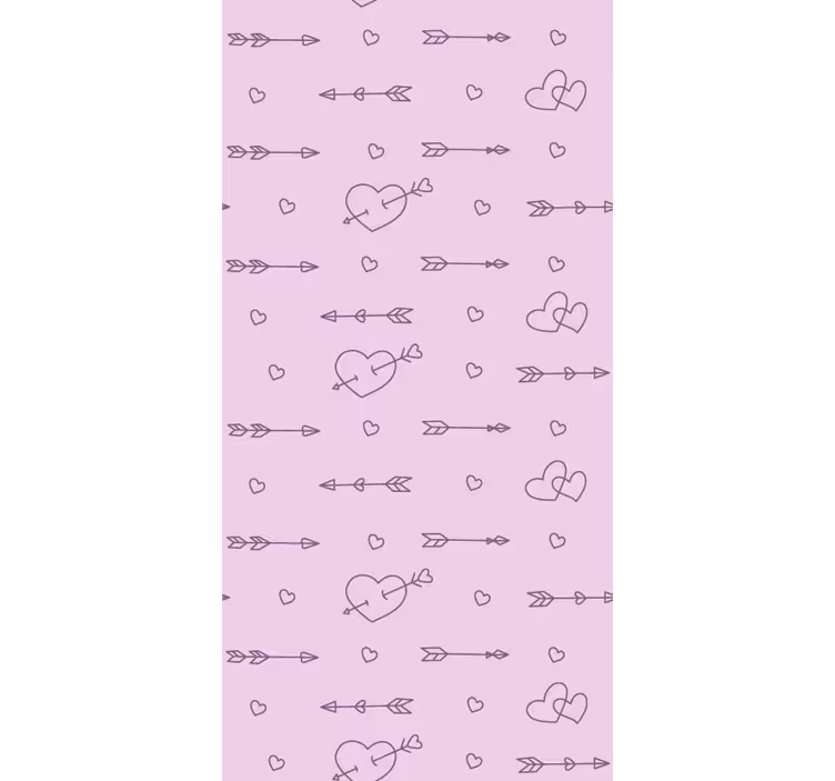 Srdce a šípy Romantická roleta - TenStickers