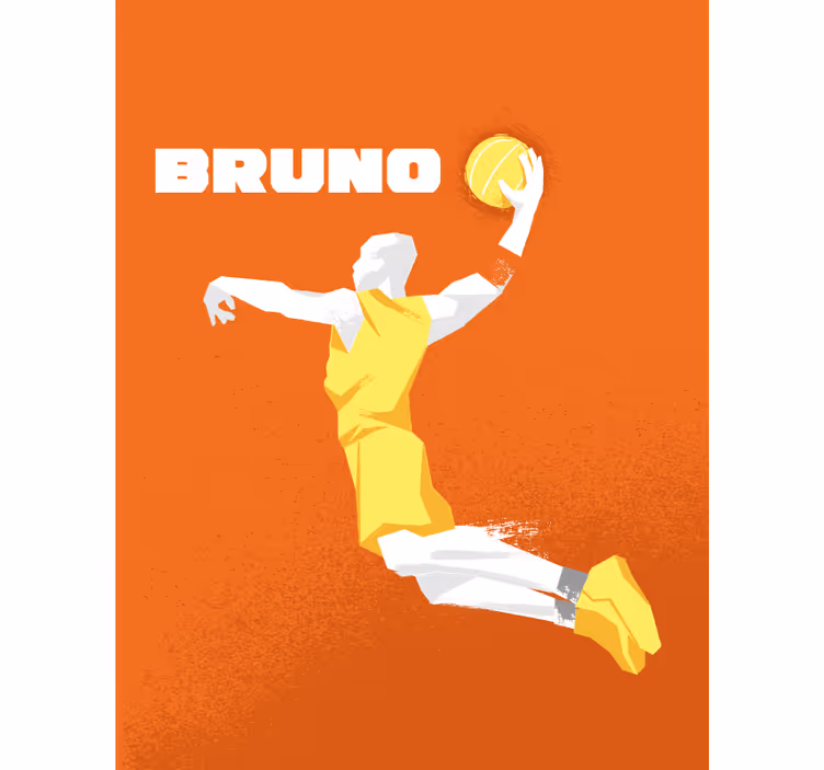 Basketbal personalizované jméno sportovníroleta - TenStickers