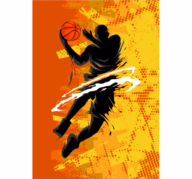 Basketbalista více sportů nevidomý - TenStickers