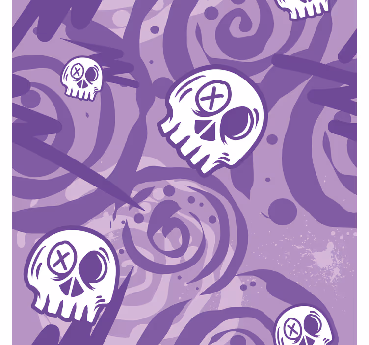 Lila graffiti s lebkami Roleta pro teenagery - TenStickers