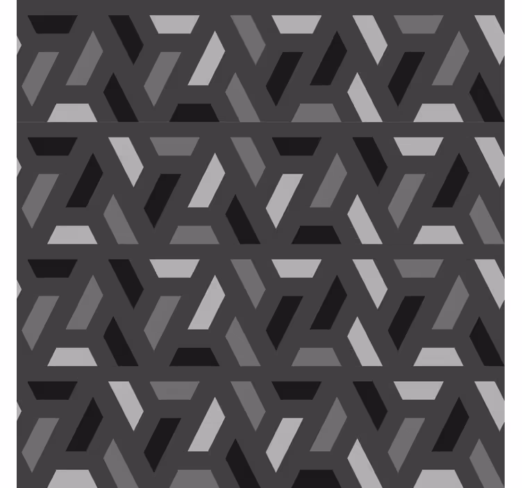 Geometrické trojúhelníky černé tóny Roleta do obývacího pokoje - TenStickers
