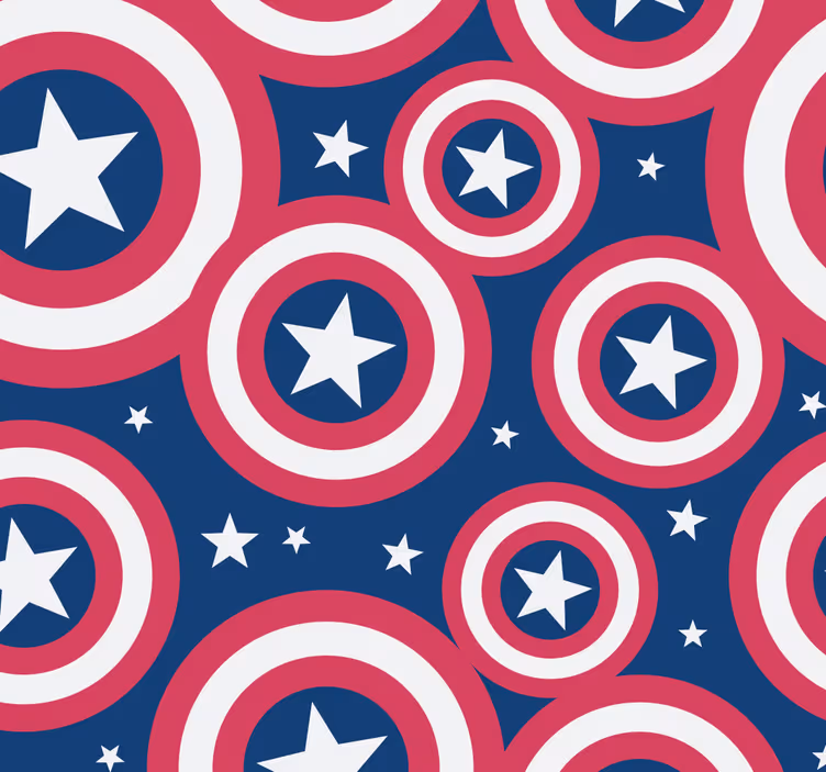 Amerika zaoblený štít Roleta Super hrdina - TenStickers