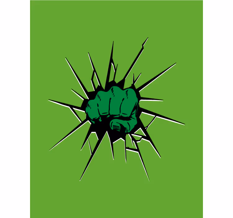 Zelená pěst Roleta Super hrdina - TenStickers