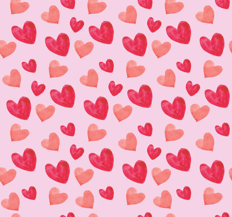 Srdce malíček vzor Romantická roleta - TenStickers