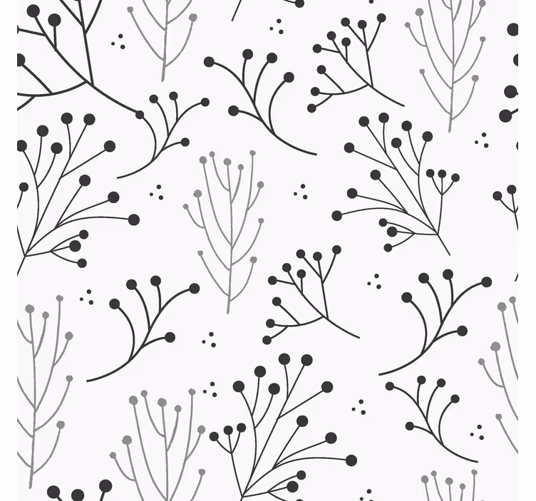 Minimalistické květinové Moderní roleta - TenStickers