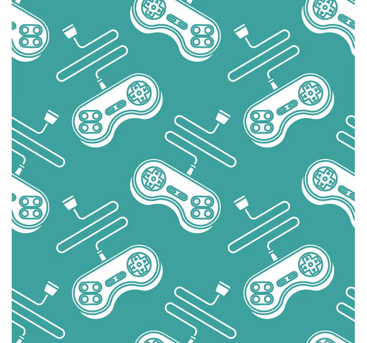 Retro bílé ovládací prvky vzor Roleta Geek - TenStickers