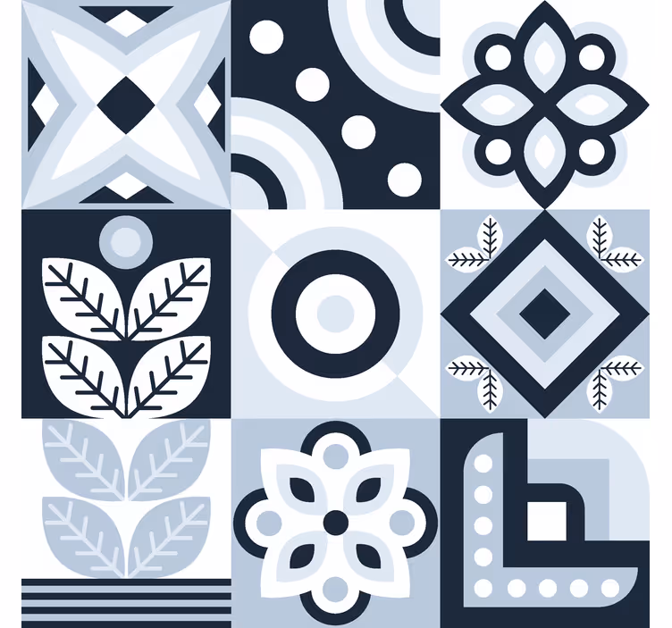 Vzor dlaždic Severská roleta - TenStickers