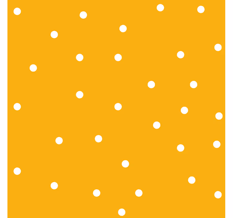 Bílé tečky vzor Žlutá roleta - TenStickers