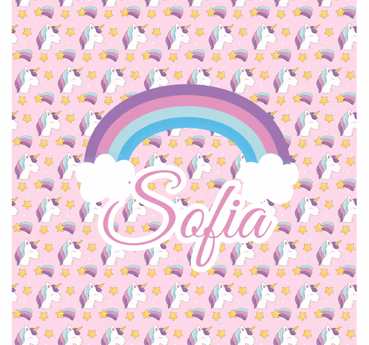 Vzor jednorožce Osobní roleta - TenStickers