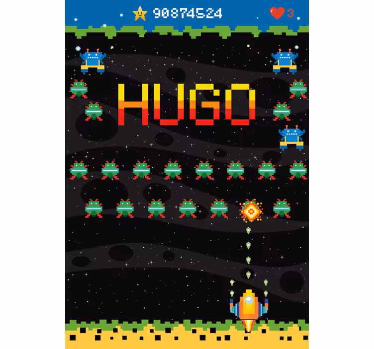 8bitová arkádová obrazovka Roleta Geek - TenStickers