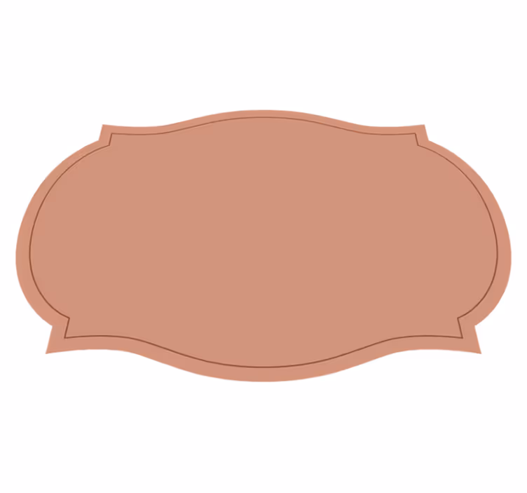 Prostírání ve tvaru štítku - TenStickers